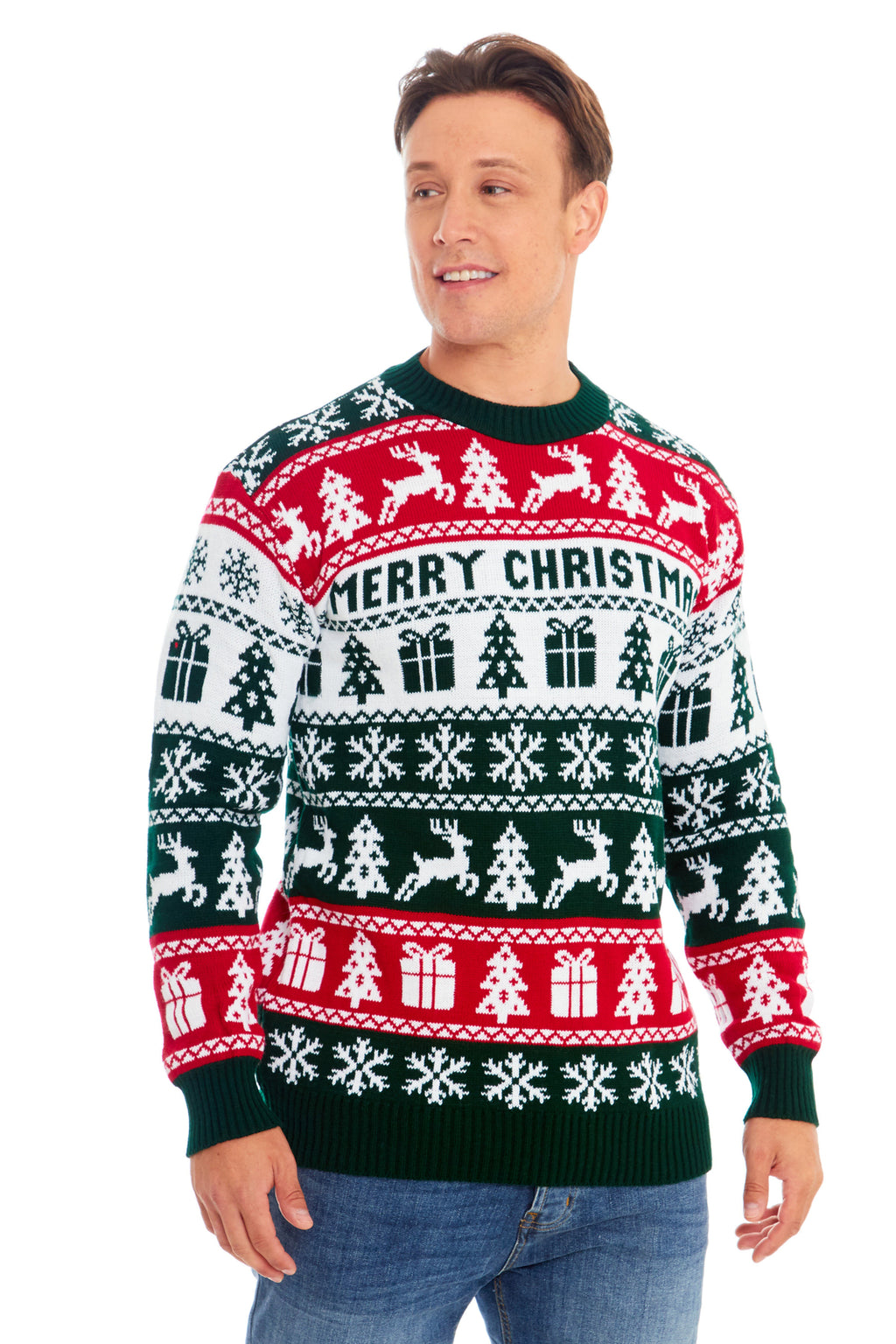 Mens Womens Kids Family Christmas Jumper Unisex Ladies Xmas Knit Sweater Novelty