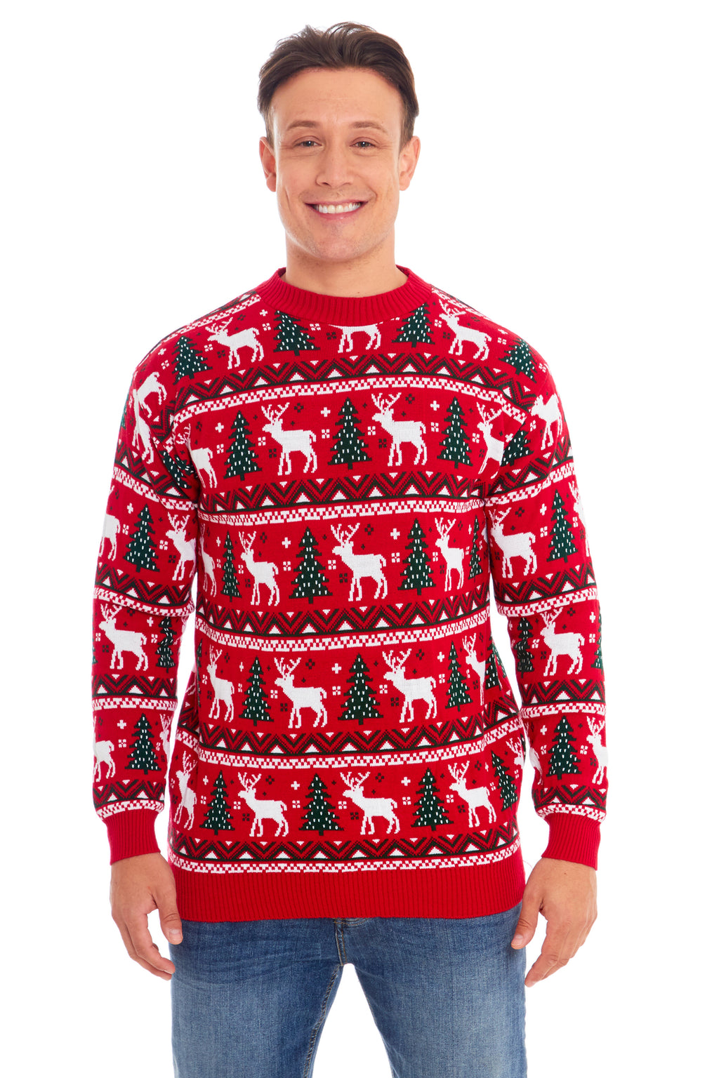 Mens Womens Kids Family Christmas Jumper Unisex Ladies Xmas Knit Sweater Novelty