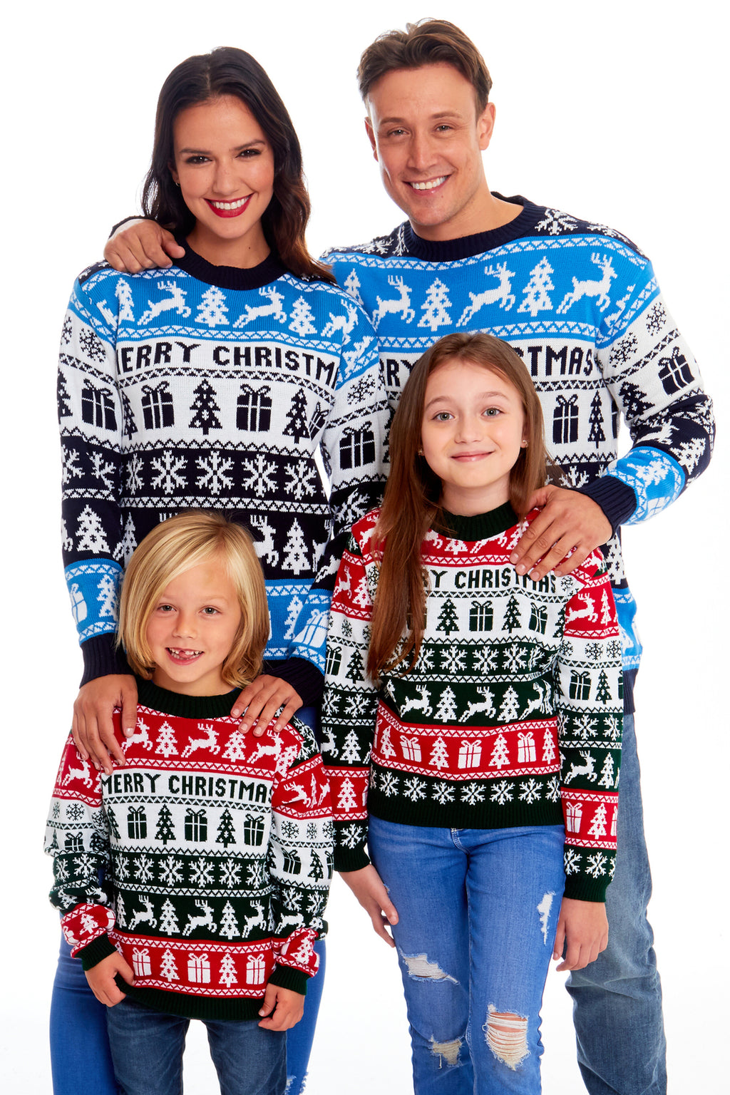 Mens Womens Kids Family Christmas Jumper Unisex Ladies Xmas Knit Sweater Novelty
