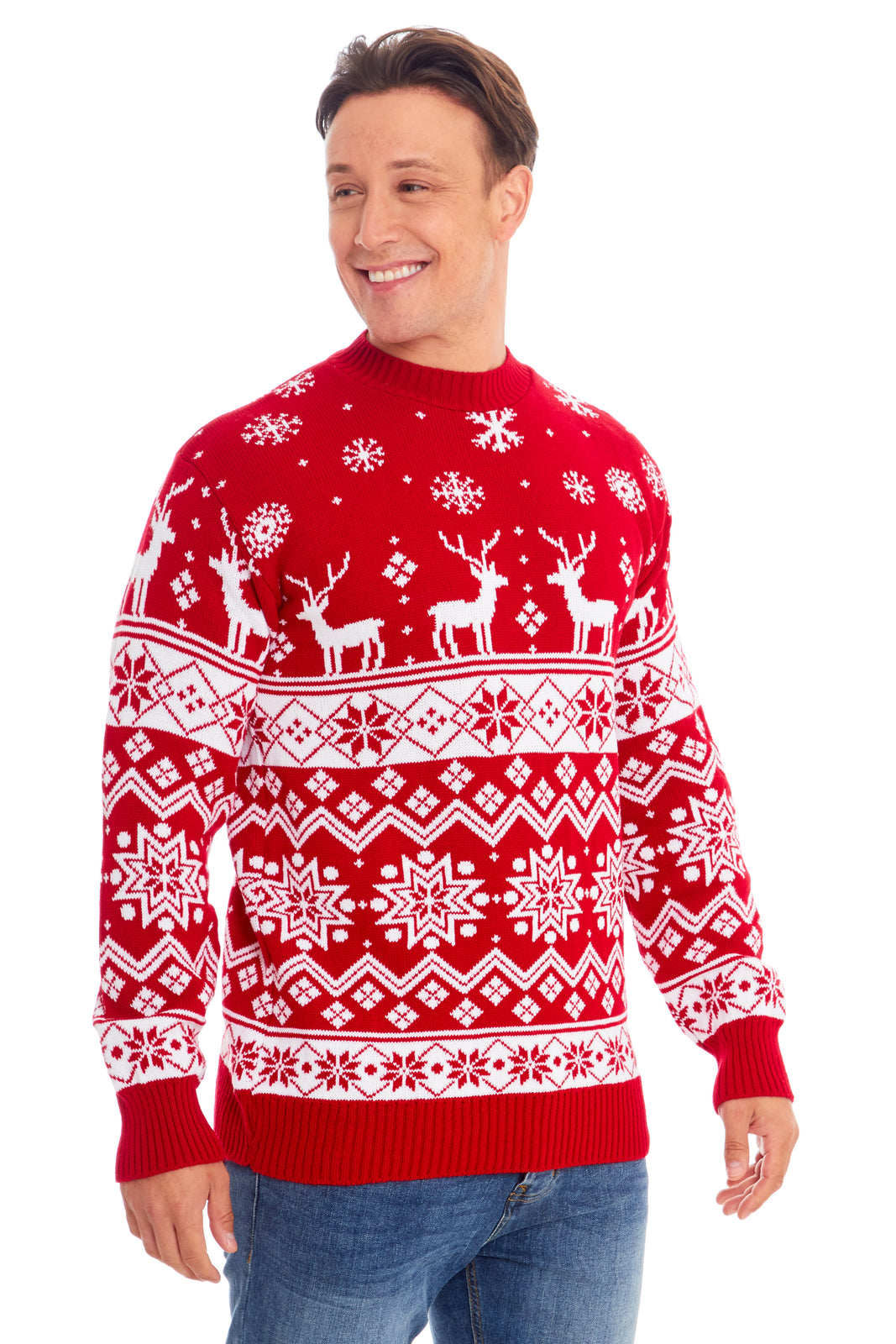 Mens Womens Kids Family Christmas Jumper Unisex Ladies Xmas Knit Sweater Novelty