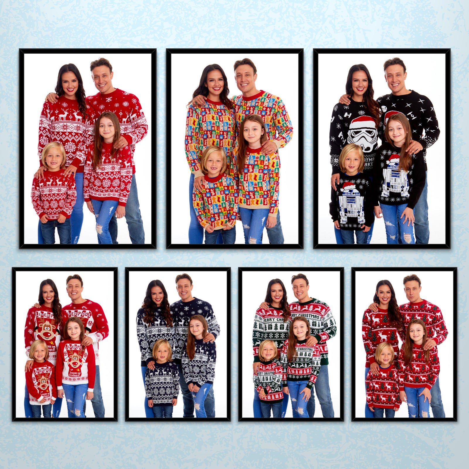 Mens Womens Kids Family Christmas Jumper Unisex Ladies Xmas Knit Sweater Novelty