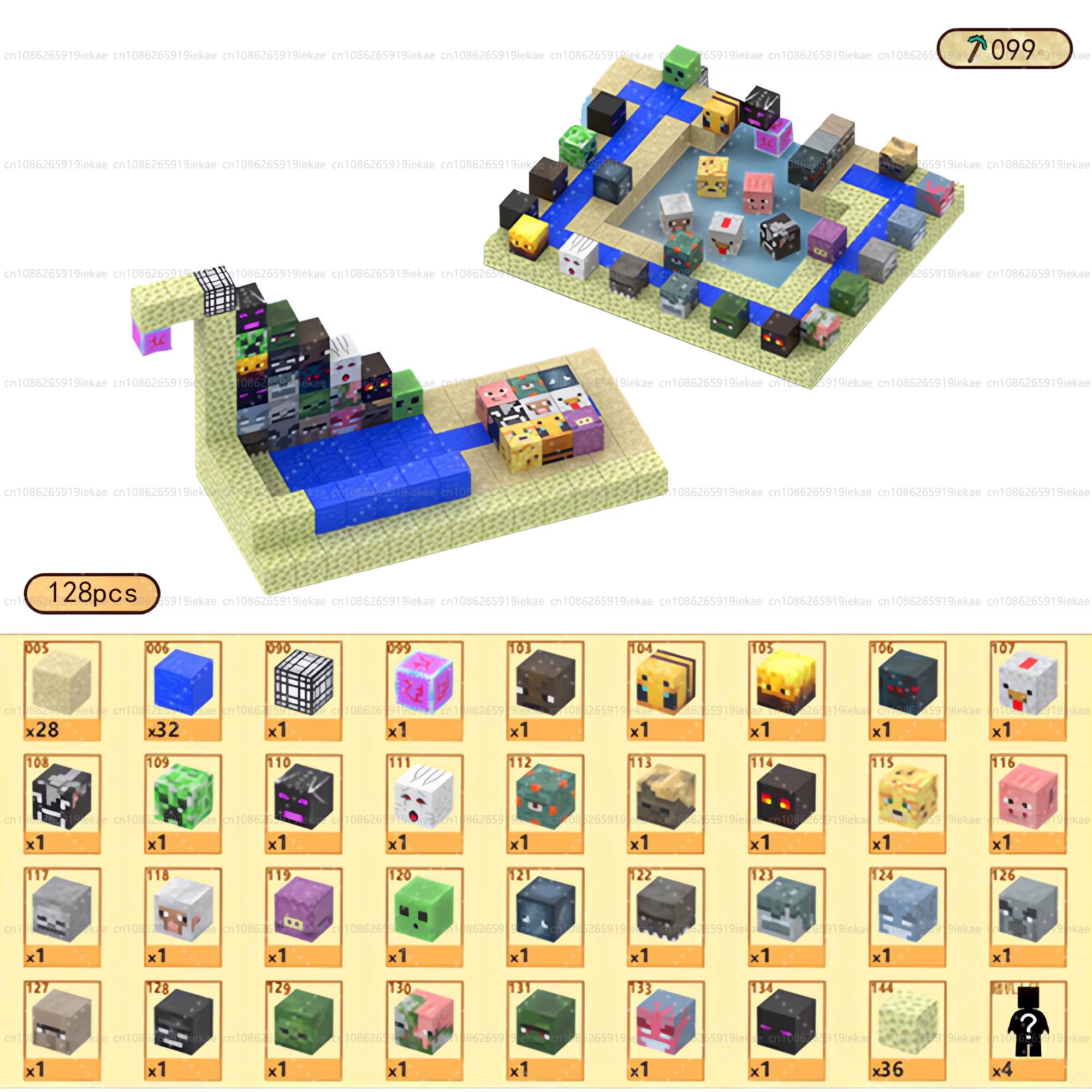 Magnetic Building Blocks Mine World Magnet Cube Set STEM Montessori Sensory Toy for Kids Boys Girls Ages 3+ DIY Model Children