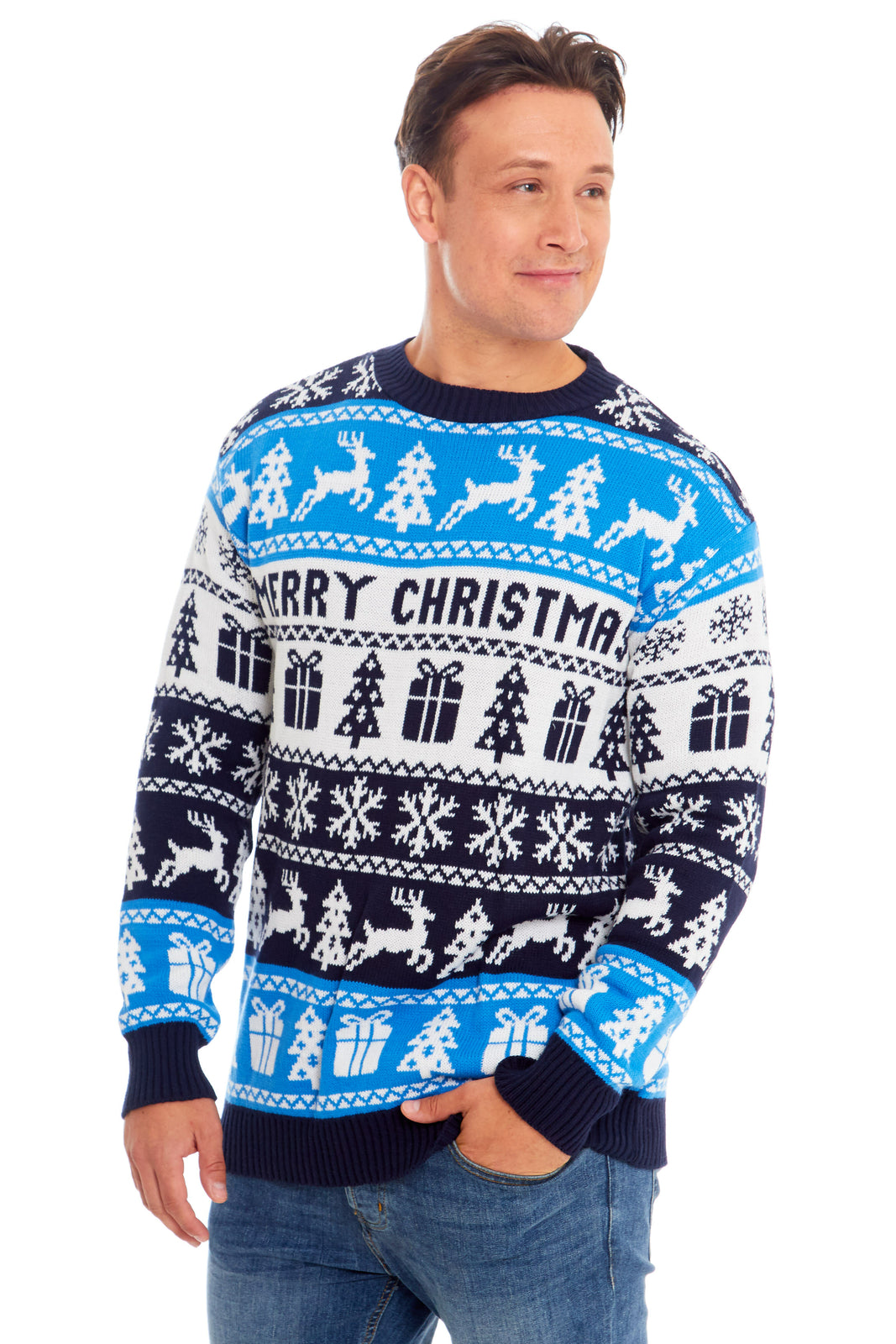 Mens Womens Kids Family Christmas Jumper Unisex Ladies Xmas Knit Sweater Novelty