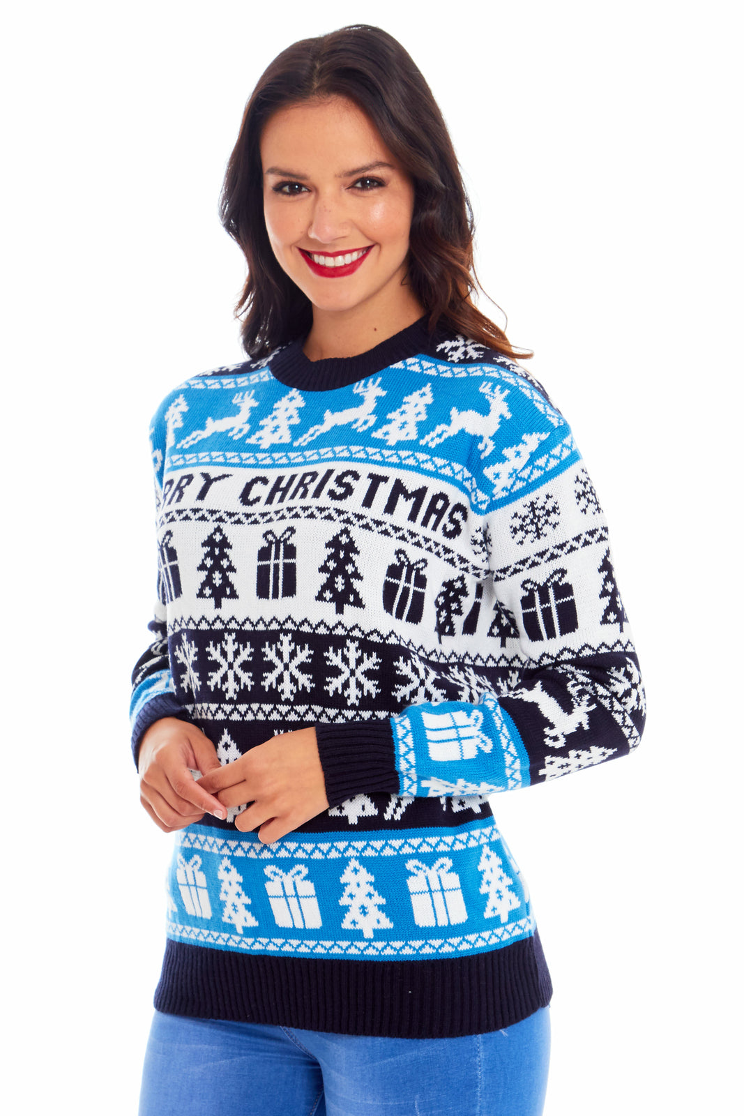 Mens Womens Kids Family Christmas Jumper Unisex Ladies Xmas Knit Sweater Novelty