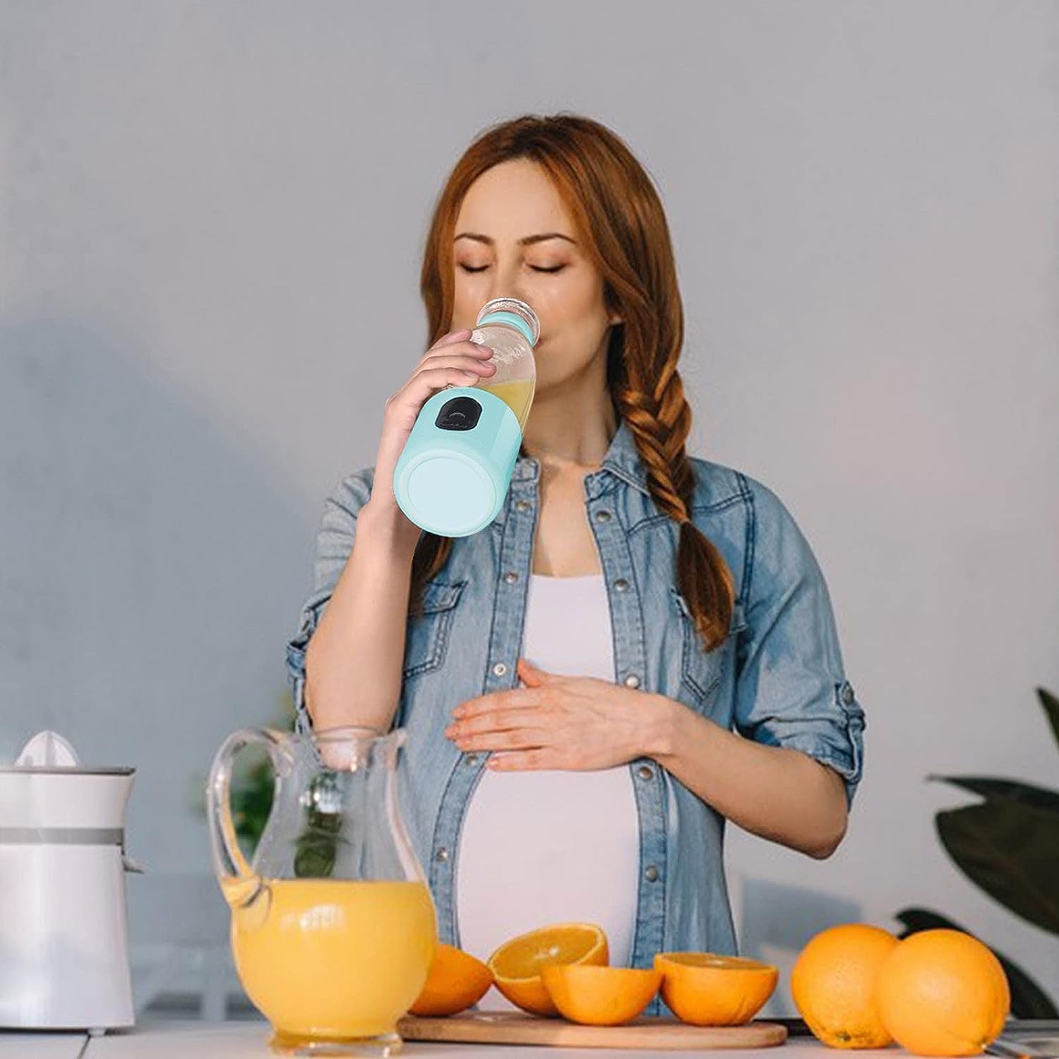 Smoothie Maker, 18OZ/535ML Portable Smoothie Blender Juicer Mixer, 300W Powerful Personal Blender | Crushes Ice Cubes| 3X MORE POWERFUL than Most USB Blenders,  Blender Bravo Blue