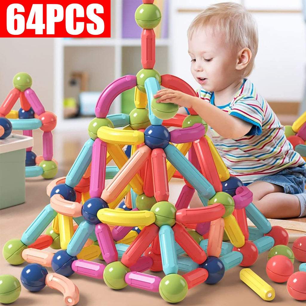 Magnetic Building Blocks Magnetic Tiles for Kids, Educational Construction Toys