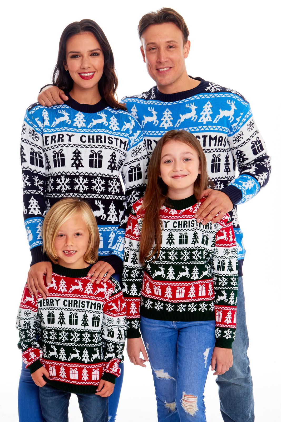 Mens Womens Kids Family Christmas Jumper Unisex Ladies Xmas Knit Sweater Novelty