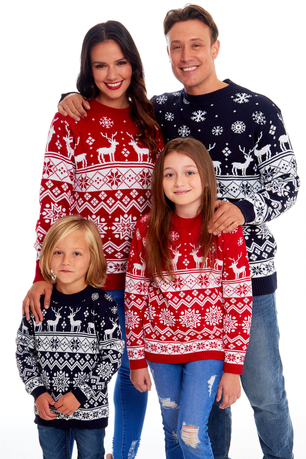 Mens Womens Kids Family Christmas Jumper Unisex Ladies Xmas Knit Sweater Novelty