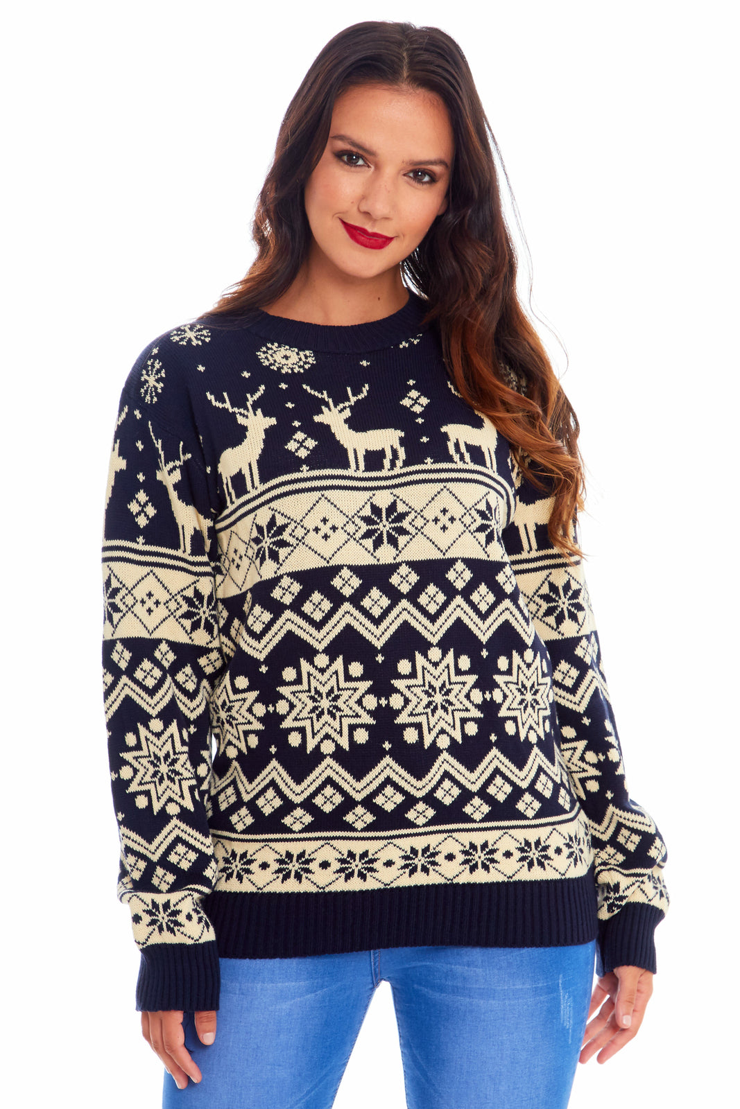 Mens Womens Kids Family Christmas Jumper Unisex Ladies Xmas Knit Sweater Novelty