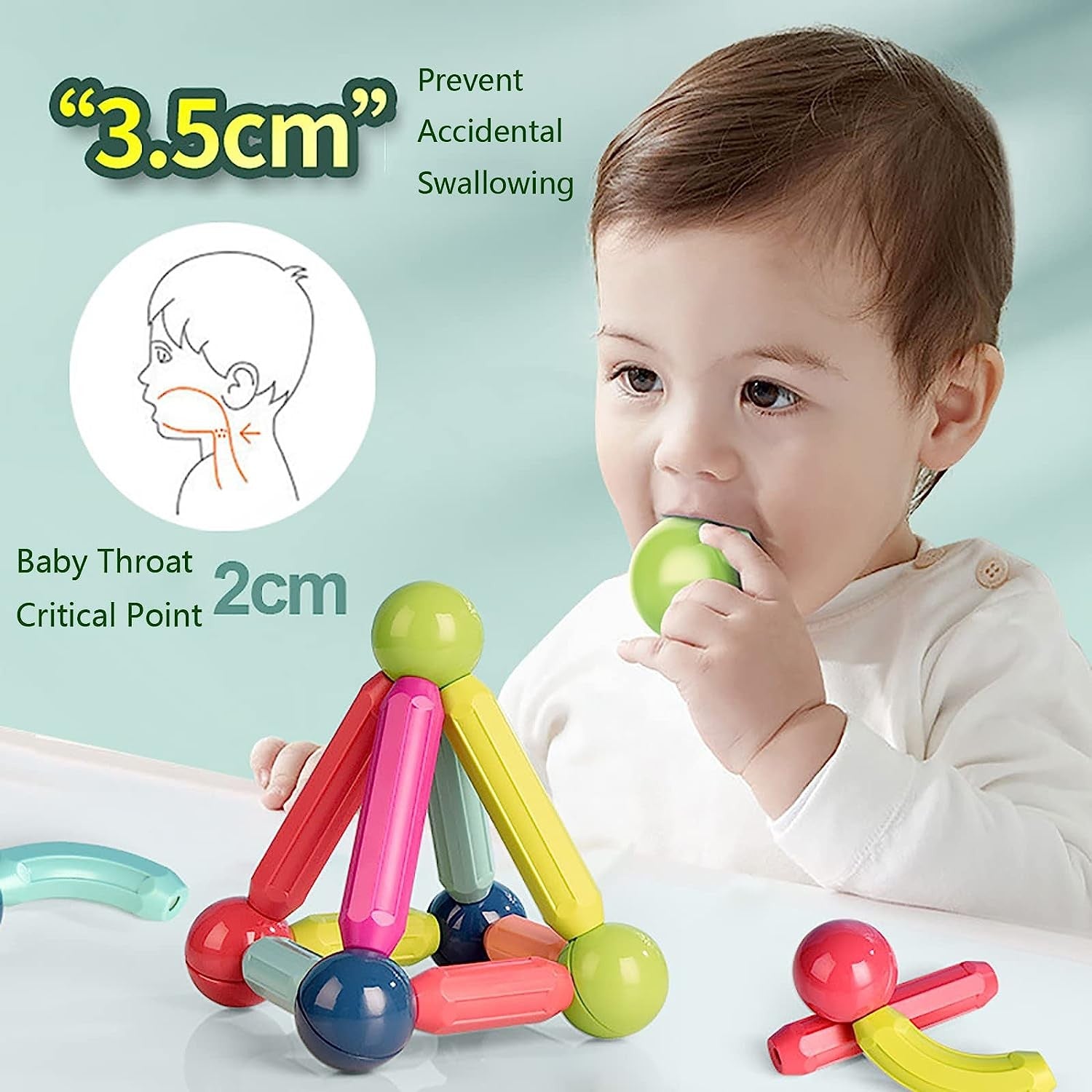 Magnetic Building Blocks Magnetic Tiles for Kids, Educational Construction Toys