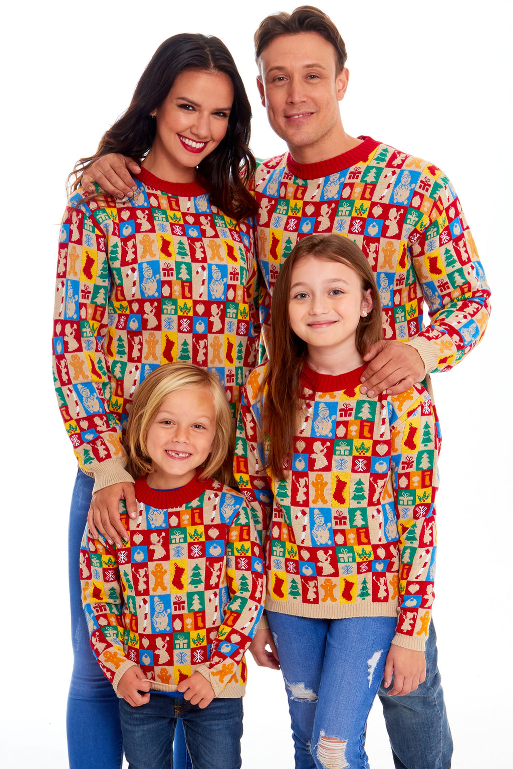 Mens Womens Kids Family Christmas Jumper Unisex Ladies Xmas Knit Sweater Novelty