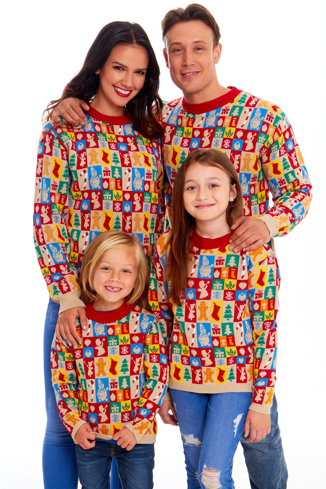 Mens Womens Kids Family Christmas Jumper Unisex Ladies Xmas Knit Sweater Novelty