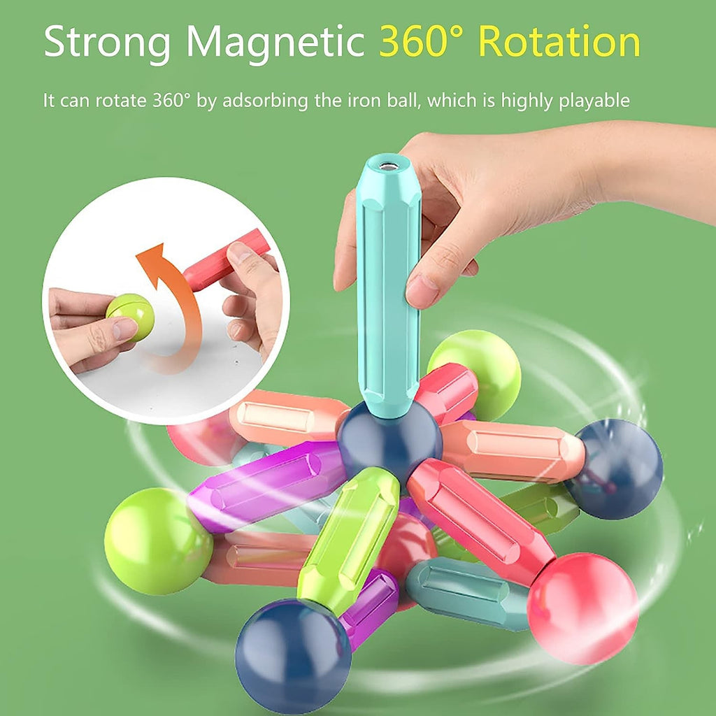Magnetic Building Blocks Magnetic Tiles for Kids, Educational Construction Toys