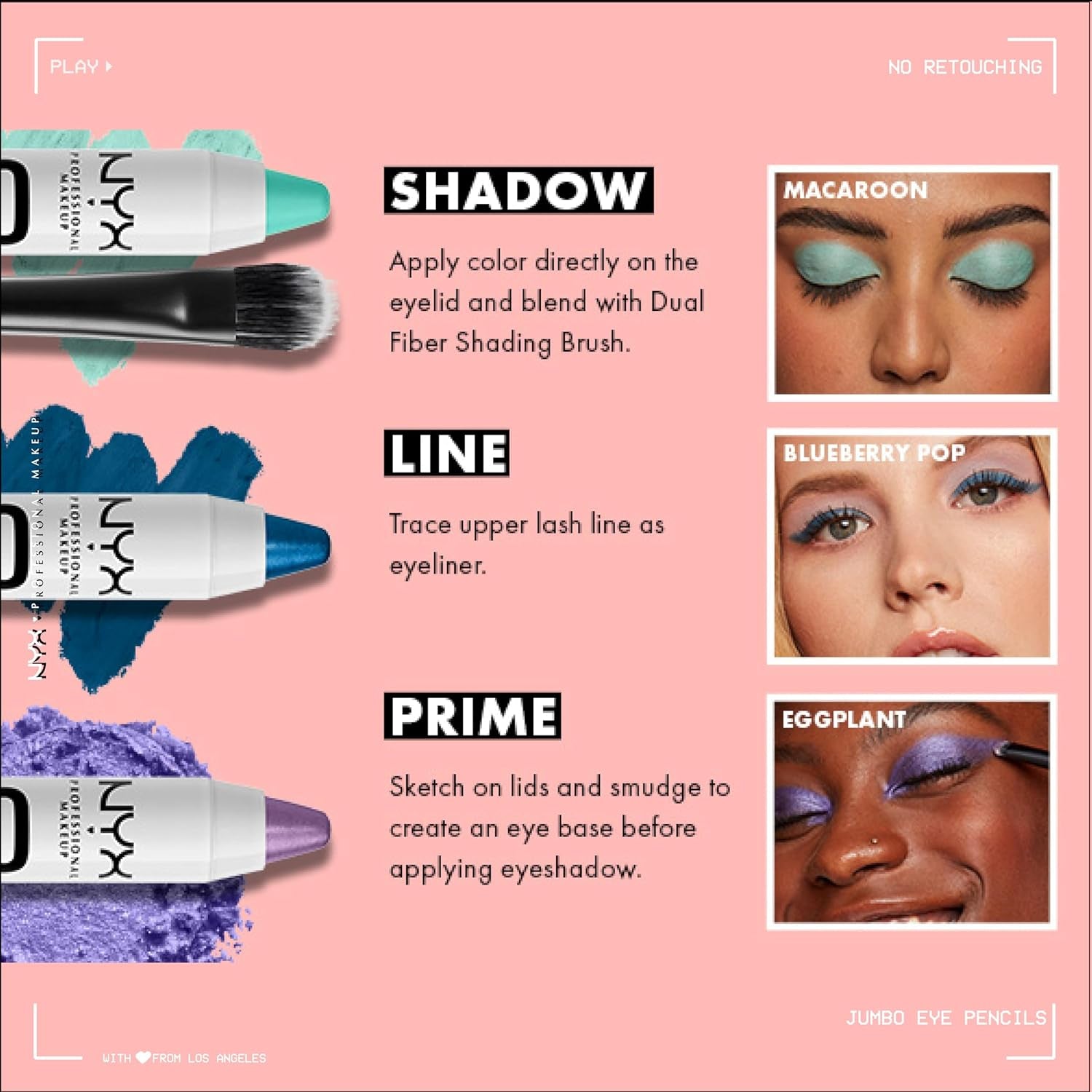 Jumbo Eye Pencil, Blendable Eyeshadow Stick & Eyeliner Pencil - Iced Latte (Mauve Brown)