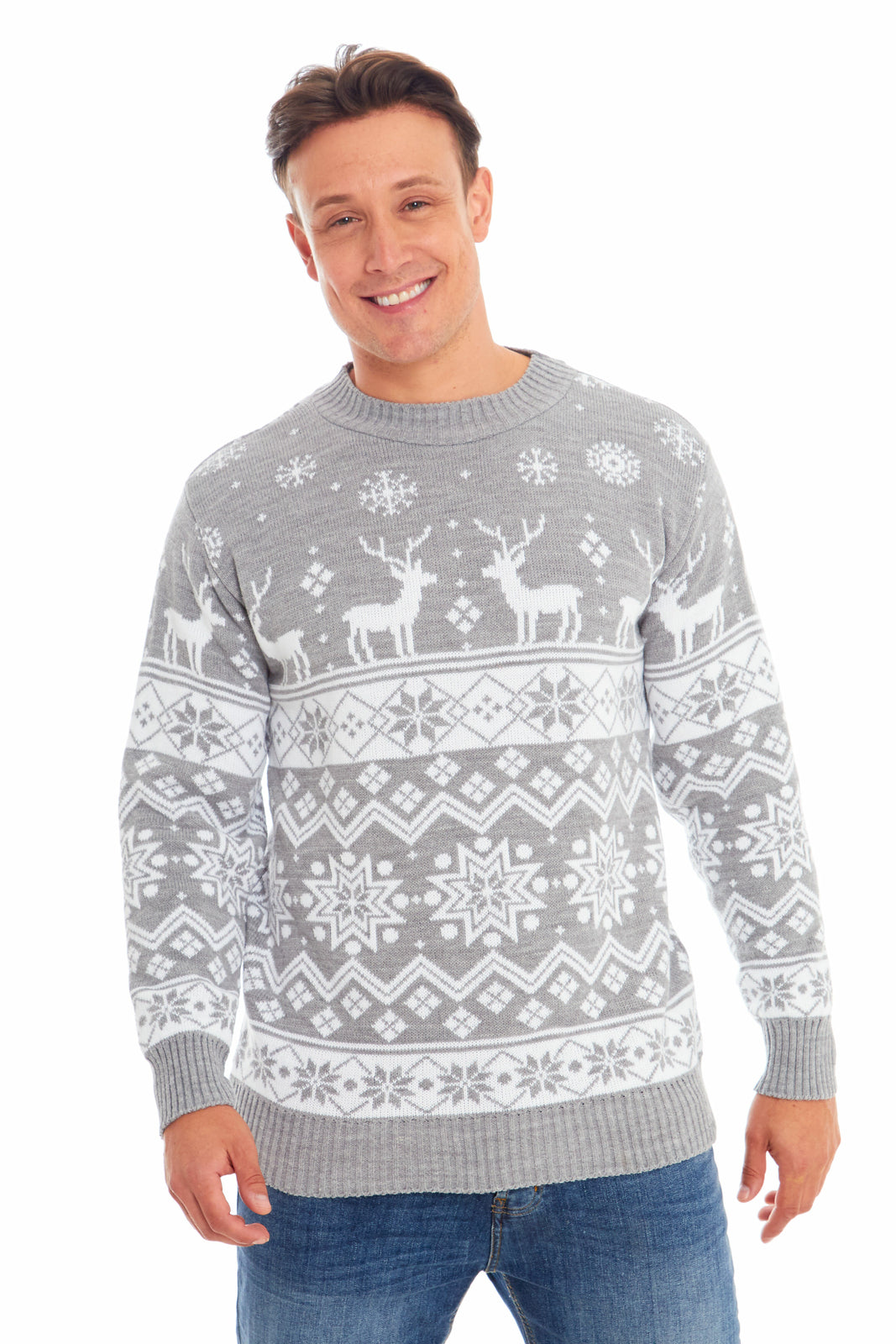 Mens Womens Kids Family Christmas Jumper Unisex Ladies Xmas Knit Sweater Novelty