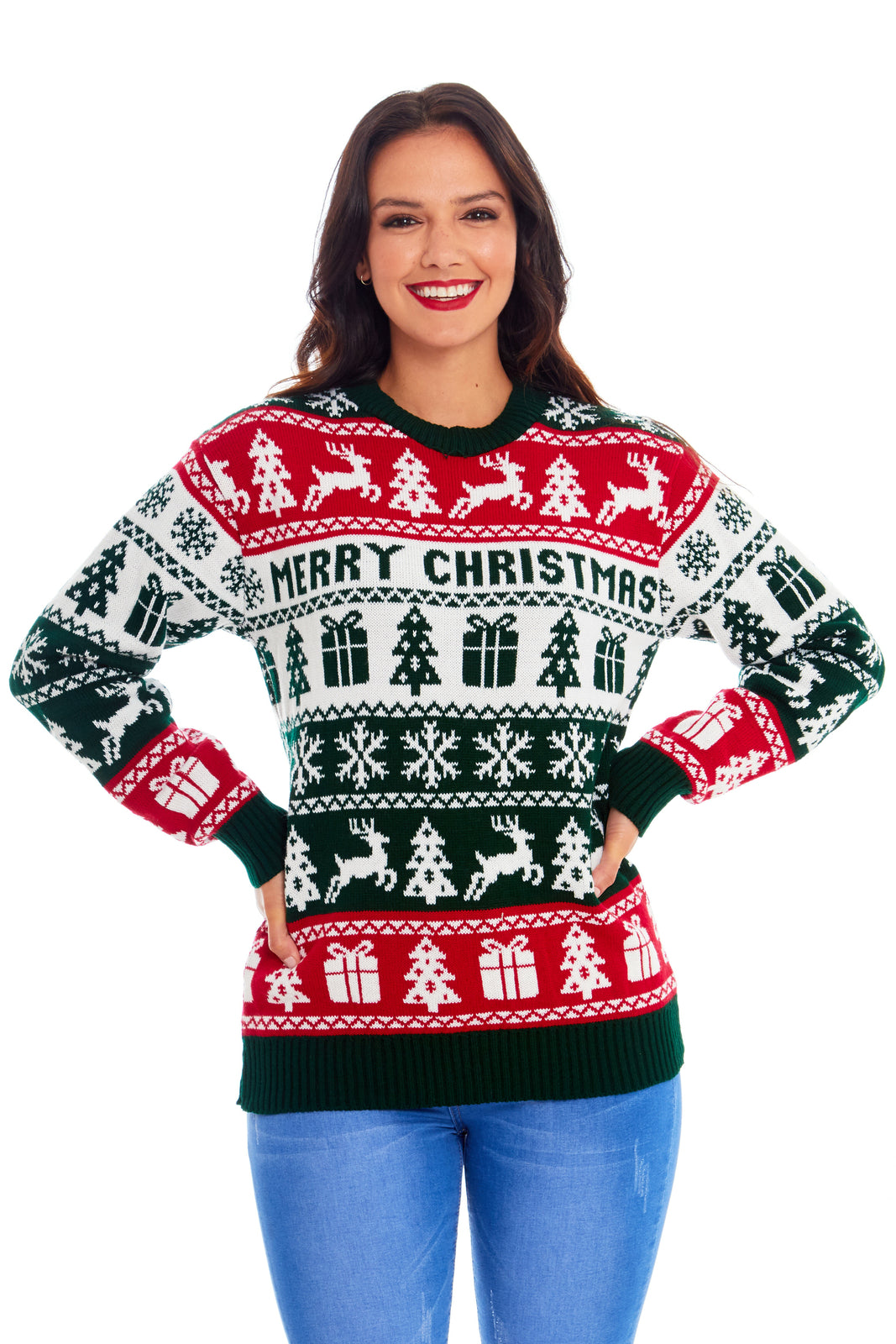 Mens Womens Kids Family Christmas Jumper Unisex Ladies Xmas Knit Sweater Novelty
