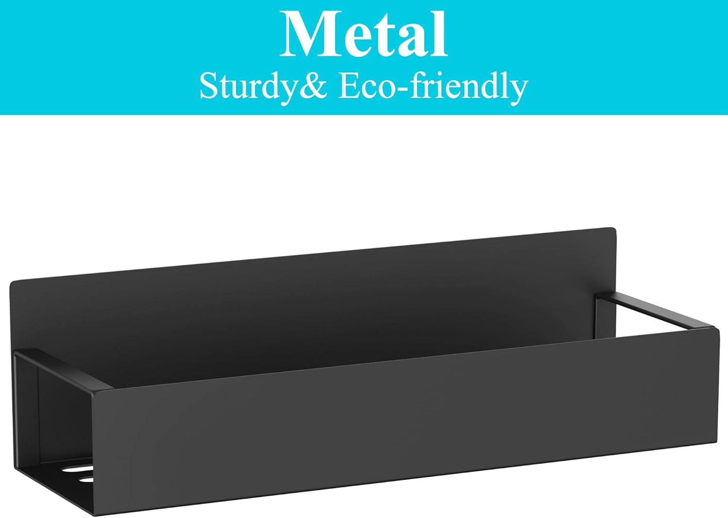 4 Pack Magnetic Spice Storage Rack Organizer for Refrigerator and Oven, Black Fridge Organizers and Storage