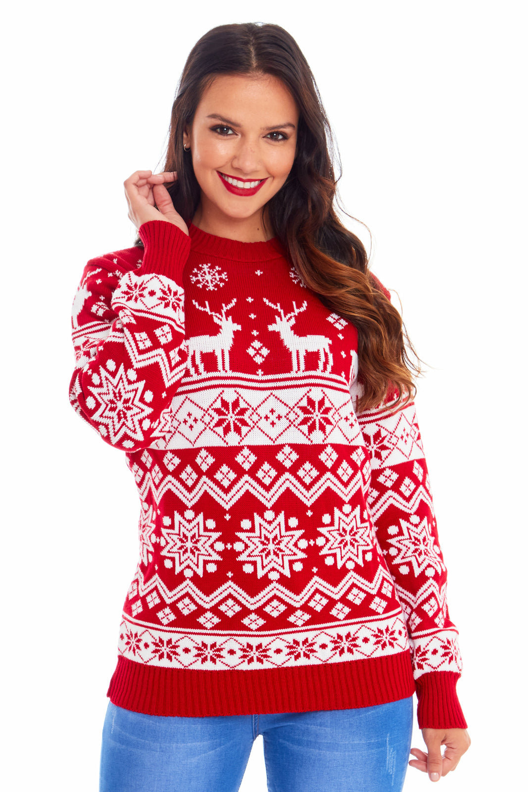 Mens Womens Kids Family Christmas Jumper Unisex Ladies Xmas Knit Sweater Novelty