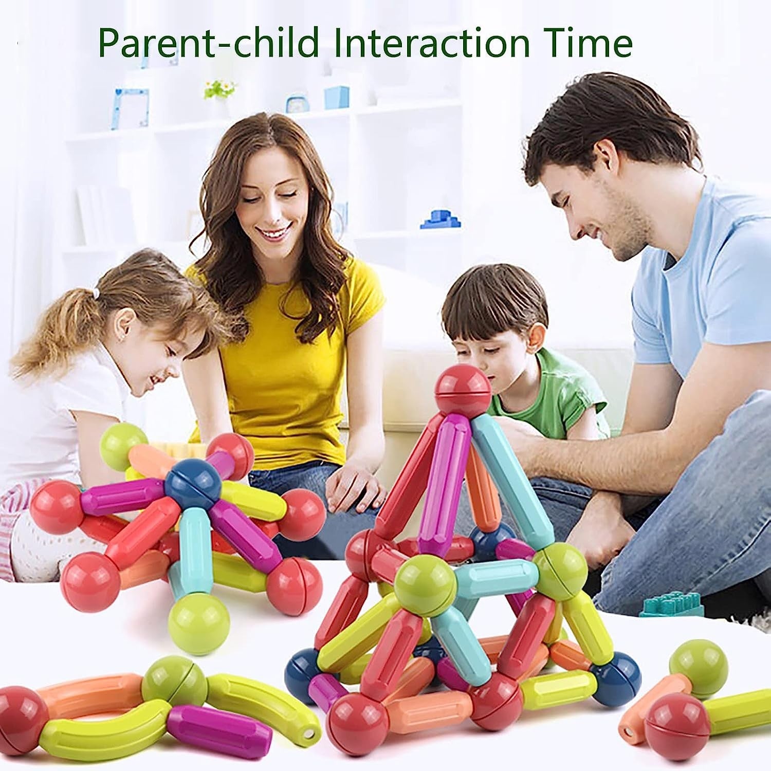 Magnetic Building Blocks Magnetic Tiles for Kids, Educational Construction Toys