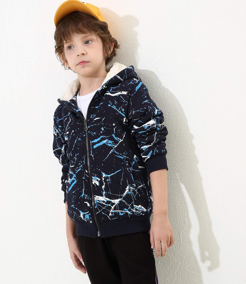 Kids Boys Girls Sherpa Fleece Lined Jacket 2-14 Years (Toddler/Kids)